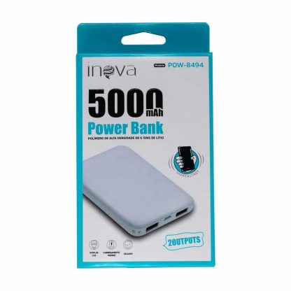 CARREGADOR PORTÁTIL INOVA 5000MAH POW-8494