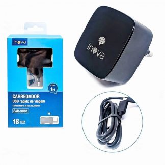 CARREGADOR USB RÁPIDO DE VIAGEM V8 INOVA