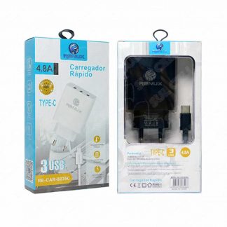 CARREGADOR USB TIPO C 4.8A RENUX CAR-8035C