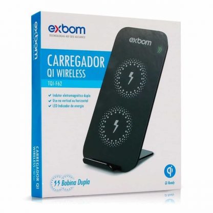 CARREGADOR QI WIRELESS TQI-F62 EXBOM